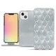 Apple iPhone 13 leather case - Platinium - Couture