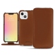 Housse cuir Apple iPhone 13 - Marron PU