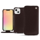 Apple iPhone 13 leather case - Marron envoûtant