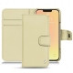 Housse cuir Apple iPhone 13 mini - Beige ( Nappa - Pantone 7502C ) 