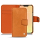 Housse cuir Apple iPhone 13 mini - Mandarine vintage ( Pantone 165C ) 