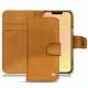 Housse cuir Apple iPhone 13 mini - Or Maïa ( Pantone 871C ) 