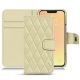 Capa em pele Apple iPhone 13 mini - Beige - Couture ( Nappa - Pantone 7502C ) 