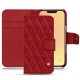 Apple iPhone 13 mini leather case - Rouge - Couture ( Nappa - Pantone 199C ) 