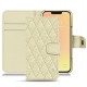 Funda de piel Apple iPhone 13 mini - Ivoire - Couture ( Sleek P C12 - White ) 
