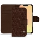 Custodia in pelle Apple iPhone 13 mini - Châtaigne - Couture ( Pantone 476C ) 