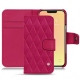 Apple iPhone 13 mini leather case - Rose fluo - Couture