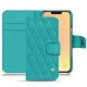 Housse cuir Apple iPhone 13 mini - Bleu fluo - Couture