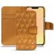 レザーケース Apple iPhone 13 mini - Or Maïa - Couture