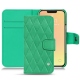 Apple iPhone 13 mini leather case - Menthe vintage - Couture