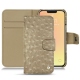 Lederschutzhülle Apple iPhone 13 mini - Autruche desert
