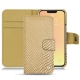 Apple iPhone 13 mini leather case - Serpent sabbia