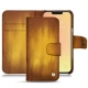 Apple iPhone 13 mini leather case - Doré Patine
