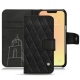 Custodia in pelle Apple iPhone 13 mini - Negre poudro - Couture