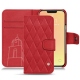 レザーケース Apple iPhone 13 mini - Rouge troupelenc - Couture