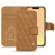 Housse cuir Apple iPhone 13 mini - Castan esparciate - Couture