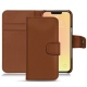 Custodia in pelle Apple iPhone 13 mini - Marron PU
