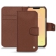Apple iPhone 13 mini leather case - Marron délicat