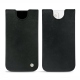 Pochette cuir Apple iPhone 13 mini - Dark vintage ( Roughtcut - Black#5256 ) 