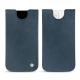 レザーケース Apple iPhone 13 mini - Jean vintage ( Roughtcut - Pantone 285U  ) 