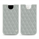 Custodia in pelle Apple iPhone 13 mini - Gris - Couture ( Nappa - Pantone W428C ) 