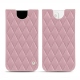 Pochette cuir Apple iPhone 13 mini - Rose - Couture ( Nappa - Pantone 2365C ) 