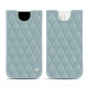 Apple iPhone 13 mini leather pouch - Bleu ciel - Couture ( Nappa - Pantone 277C ) 