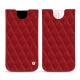 Pochette cuir Apple iPhone 13 mini - Rouge - Couture ( Nappa - Pantone 199C ) 