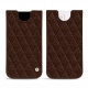 Custodia in pelle Apple iPhone 13 mini - Châtaigne - Couture ( Pantone 476C ) 
