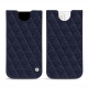 Pochette cuir Apple iPhone 13 mini - Cobalt - Couture ( Pantone 2766C ) 