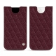 Capa em pele Apple iPhone 13 mini - Lie de vin - Couture ( Pantone 5115C ) 