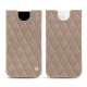 Pochette cuir Apple iPhone 13 mini - Taupe vintage - Couture