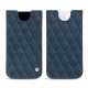 Pochette cuir Apple iPhone 13 mini - Jean vintage - Couture
