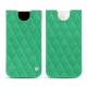 Capa em pele Apple iPhone 13 mini - Menthe vintage - Couture