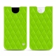 Apple iPhone 13 mini leather pouch - Vert fluo - Couture