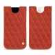 Pochette cuir Apple iPhone 13 mini - Arange clouquié - Couture