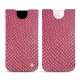 Pochette cuir Apple iPhone 13 mini - Serpent ciclamino