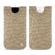 Funda de piel Apple iPhone 13 mini - Autruche desert