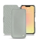 Housse cuir Apple iPhone 13 mini - Gris ( Nappa - Pantone W428C ) 