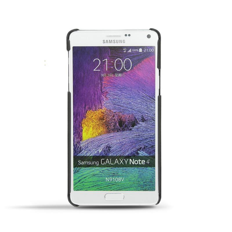 Samsung SM-N910 Galaxy Note 4 leather case - Noir ( Nappa - Black ) 