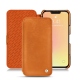 Capa em pele Apple iPhone 13 mini - Mandarine vintage ( Pantone 165C ) 