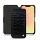 Funda de piel Apple iPhone 13 mini - Crocodile nero