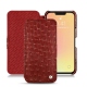 Capa em pele Apple iPhone 13 mini - Autruche ciliegia