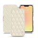 レザーケース Apple iPhone 13 mini - Blanc - Couture ( Bologna - White ) 