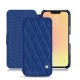 Apple iPhone 13 mini leather case - Bleu océan - Couture ( Nappa - Pantone 293C ) 