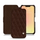レザーケース Apple iPhone 13 mini - Châtaigne - Couture ( Pantone 476C ) 