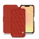 レザーケース Apple iPhone 13 mini - Papaye - Couture ( Pantone 180C ) 
