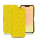 Apple iPhone 13 mini leather case - Jaune fluo - Couture