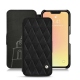 Custodia in pelle Apple iPhone 13 mini - Negre poudro - Couture