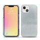 Apple iPhone 13 mini leather cover - Platinium ( Pantone 877C ) 